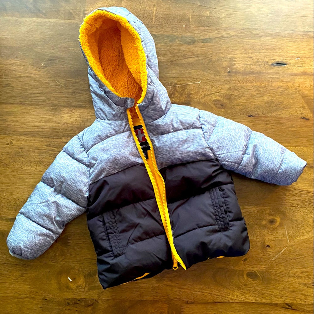 Fleece winter puffer coat 18m